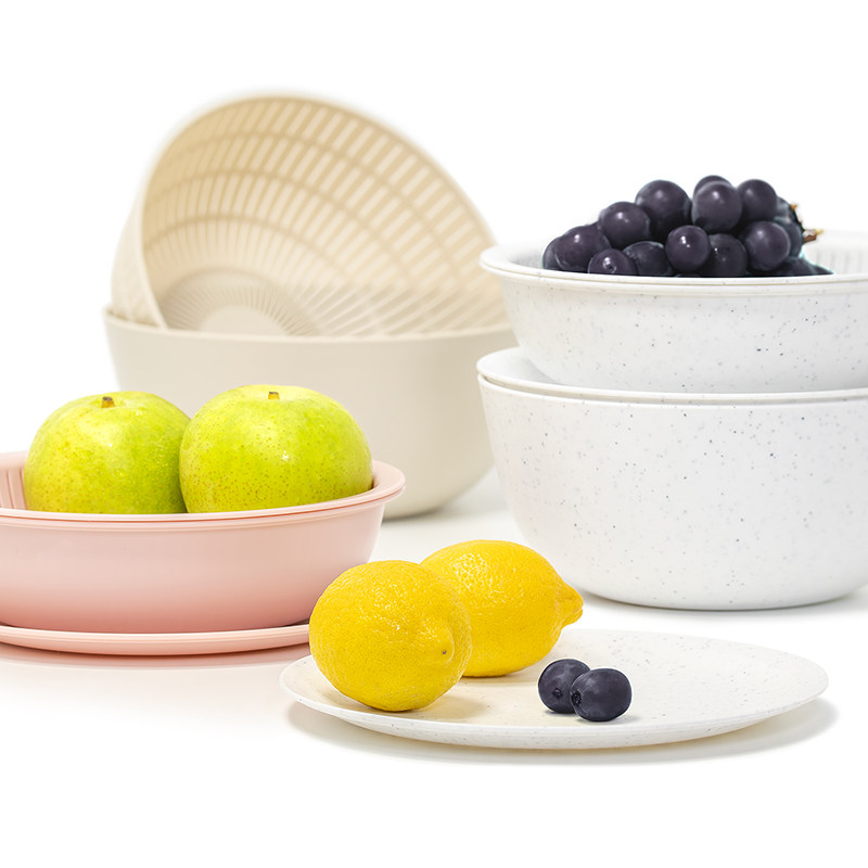 日本Likeit沥水篮厨房家用双层洗菜盆洗菜篮淘米洗水果篮,淘宝优惠券,粉丝福利购,淘宝优惠卷