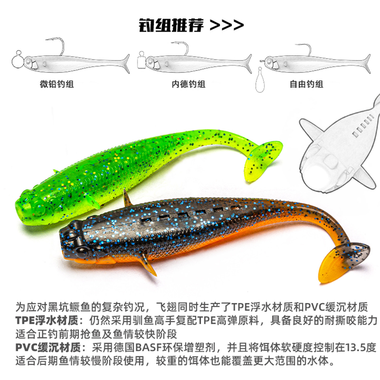 驯鱼高手飞翅仿真鱼型拟T尾软饵软虫假饵黑坑鲈鱼鳜鱼专用路亚饵,淘宝优惠券,粉丝福利购,淘宝优惠卷