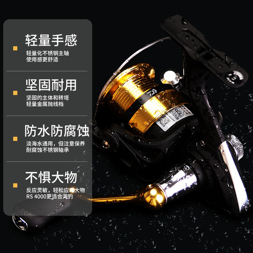 23款DAIWA达瓦RS纺车轮轻量淡海水鱼线轮远投达亿瓦金属路亚渔轮 - 图1