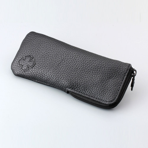 便携式复古眼镜袋挂钩朋克墨镜收纳袋潮pu皮眼镜包车载抗压眼镜袋 - 图0