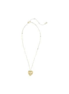 代购kate spade女士项链简约时尚优雅精致金色心形字母K