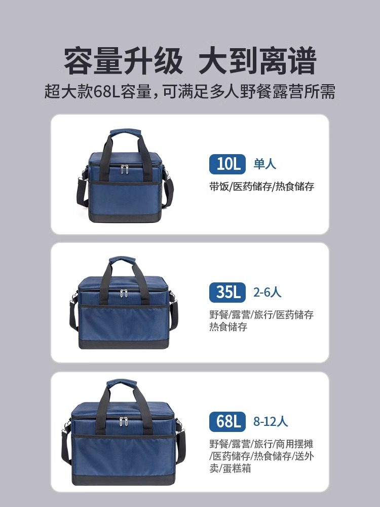 户外保温包大容量铝箔冰包外卖箱防水野餐车载露营保鲜商用摆摊冷,淘宝优惠券,粉丝福利购,淘宝优惠卷