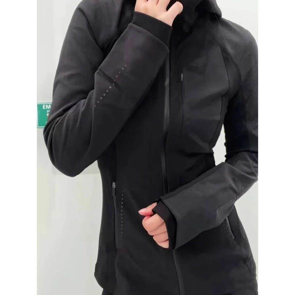 2025春秋季女款修身弹力冲锋衣骑行薄款瑜伽服料收腰运动夹克外套,淘宝优惠券,粉丝福利购,淘宝优惠卷