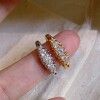Antique style five stone diamond ring tail ring 925 silver
