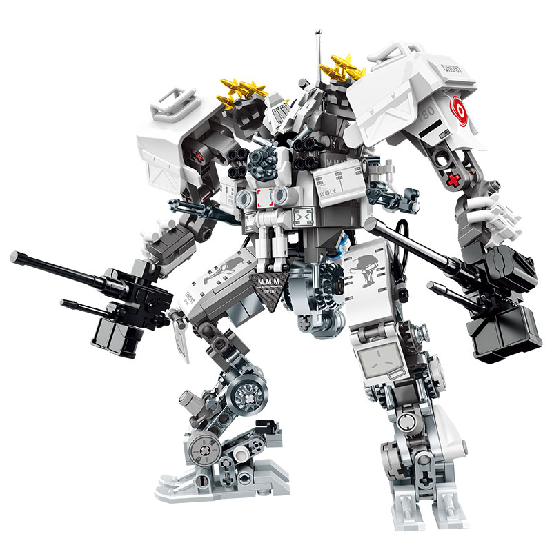 流浪地球积木弹幕幽灵机甲机器人拼装军事模型男孩玩具适用乐高 - 图3