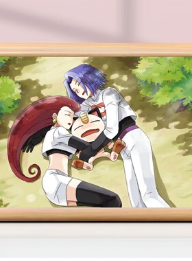 宝可梦火箭队武藏小次郎相框