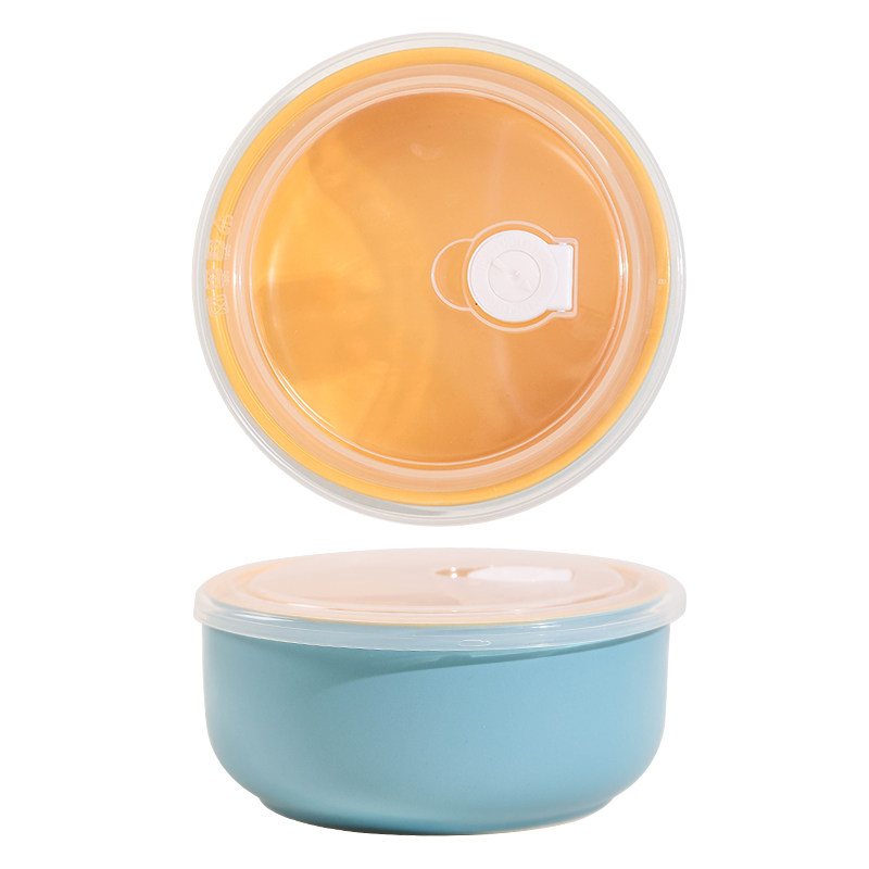 陶瓷泡面碗家用带盖大容量可微波炉加热学生宿舍专用打饭盒保鲜碗