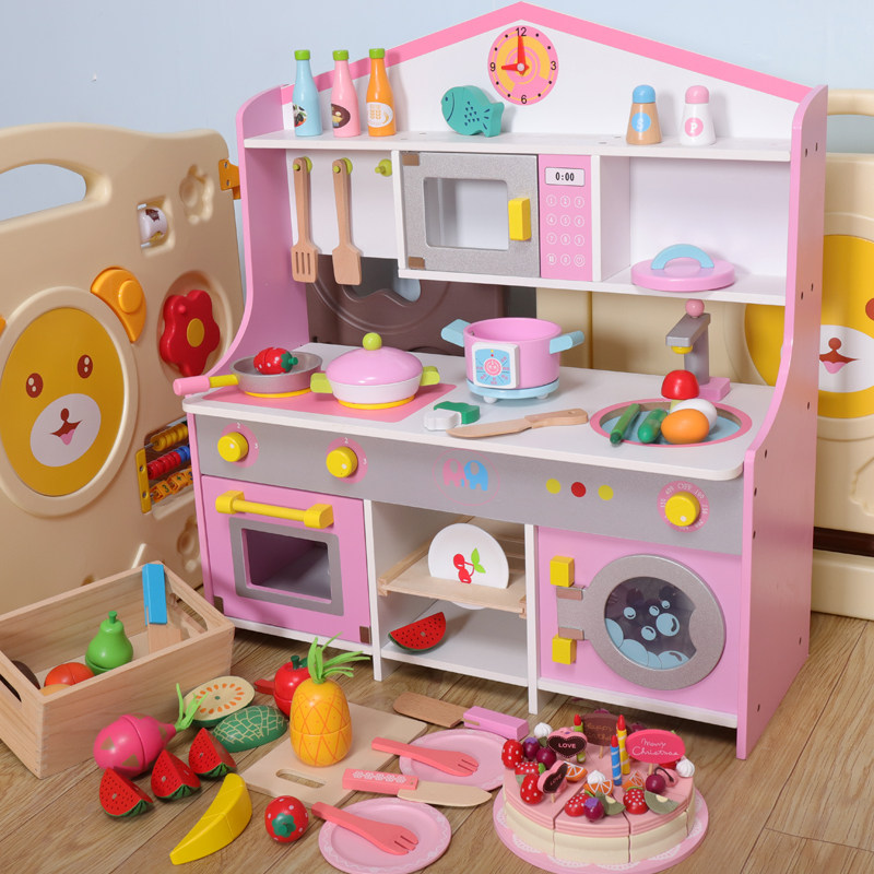 儿童过家家做饭男女孩木制厨房玩具 佳鑫行母婴过家家玩具