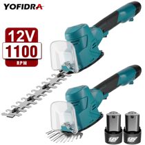 Yofidra 12V 2-In-1 Electric Hedge Trimmer Lawn Mower Hanghe