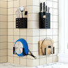 Stainless steel wall-mounted tool holder without hole punching