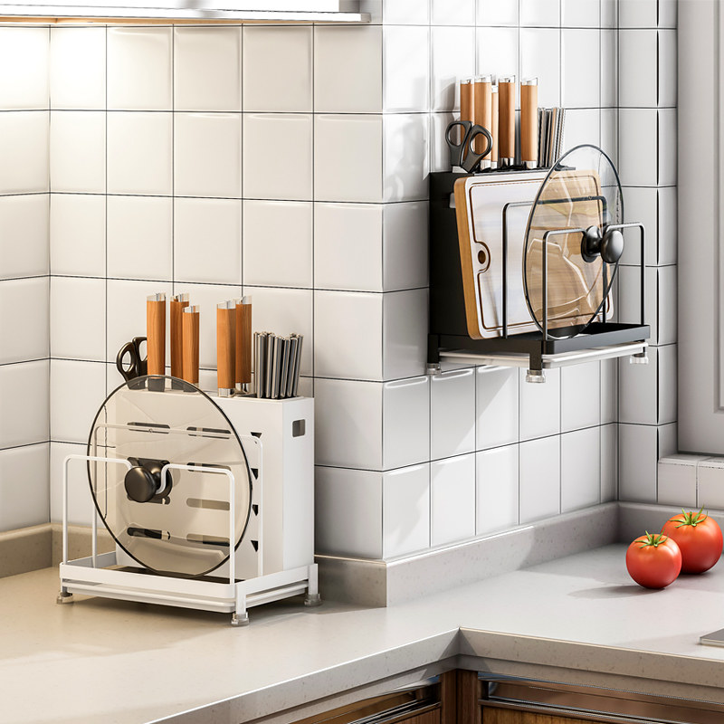 Stainless steel wall-mounted tool holder without hole punching