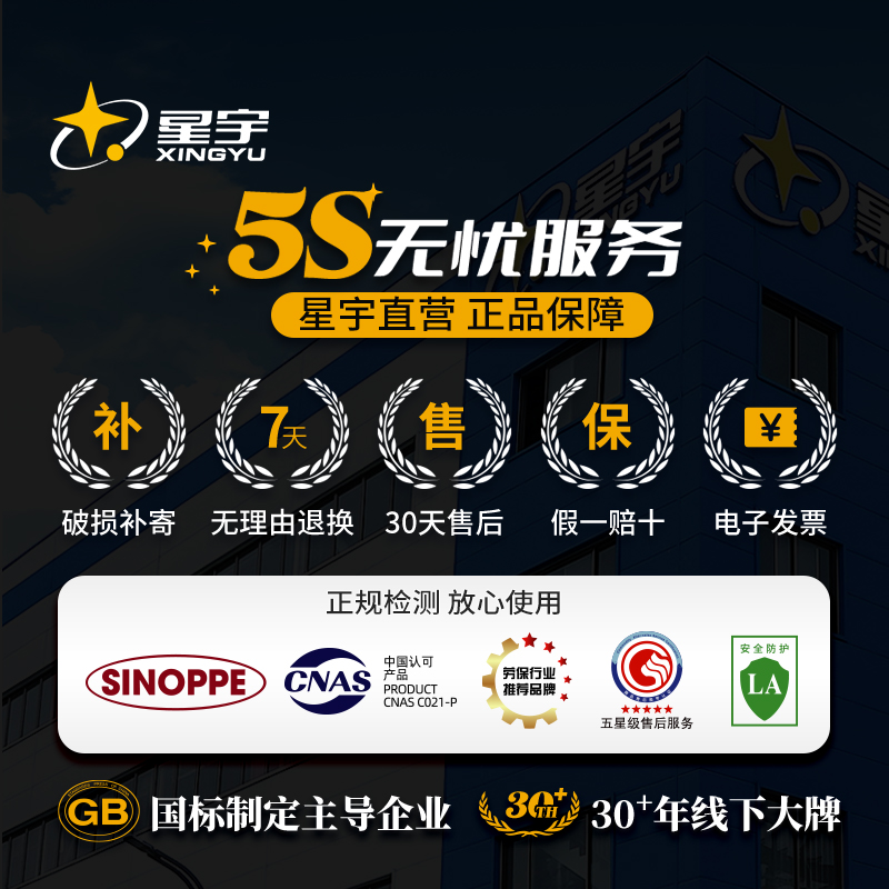 星宇一次性手套加厚耐用乳胶手套食品餐饮医生专用丁腈橡胶手套 - 图3