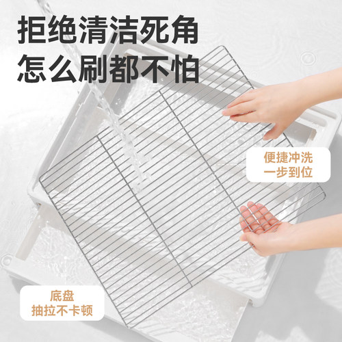 布卡星50星赏不锈钢鸟笼横丝大号虎皮玄凤鹦鹉笼豪华别墅专用笼子 - 图3