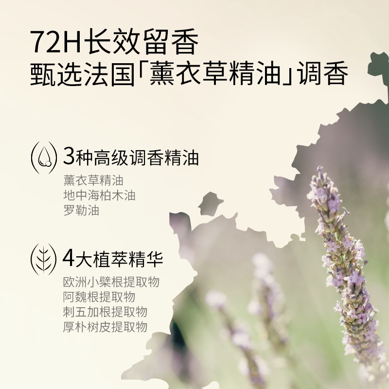 香鉴薰衣草精油香氛沐浴露洗发水护发乳