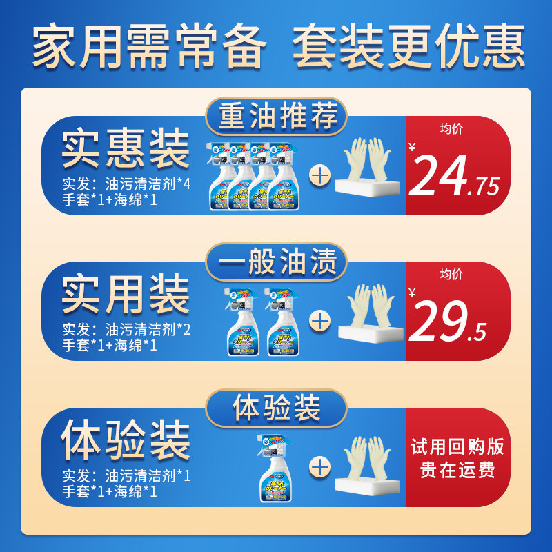 油污去强力神器抽油烟机重油清洗剂 四海兄弟家居油污清洁剂