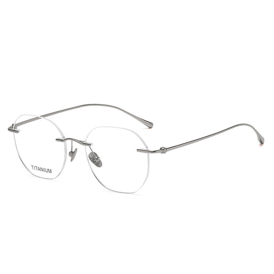 Titanium one-piece temple multi-sided glasses, ultra-light and value-conscious