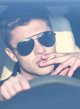 圆脸偏光男士个性风蛤蟆墨镜