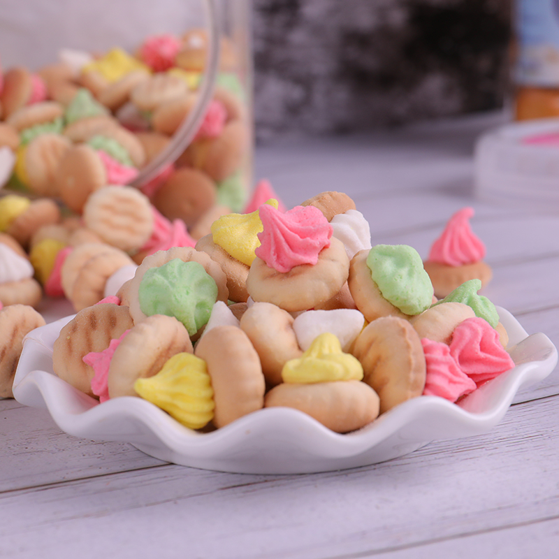 粘花宝塔塔糖占花饼干童年8090老式怀旧零食蛋糕装饰表花饼花粘饼 - 图0