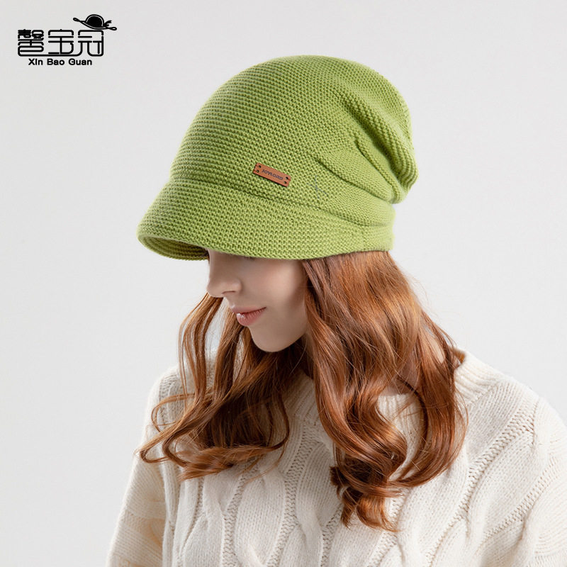 9960冬季加绒堆堆帽女户外保暖套头帽子宽檐显脸小护耳时尚月子帽,淘宝优惠券,粉丝福利购,淘宝优惠卷