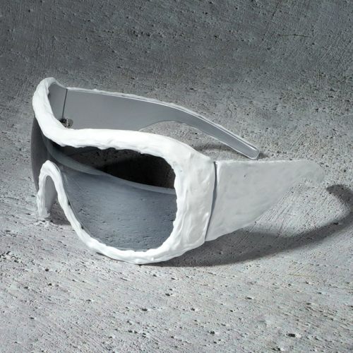 Yumomo2025 前卫先锋气质墨镜 个性diy手工滴胶彩色水银镜 - 图1