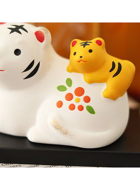 日本药师窑陶土摆件日式桌面可爱