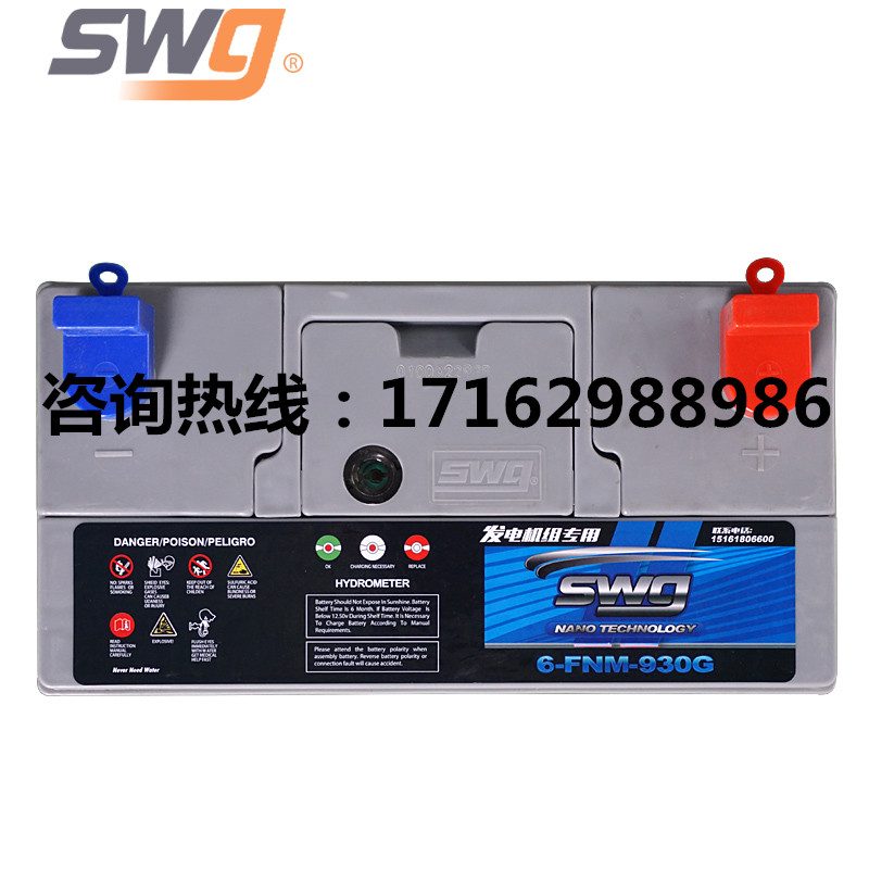 SWG思吾高蓄电池6-FNM-930G柴油发电机组免维护起动电瓶12V200AH-图0