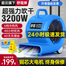 Ultra Cloud Blow-drying Machine Commercial High Power Dry Powerful Hair Dryer Carpet Toilet Ground Floor Dehumidification Blow Ground Machine