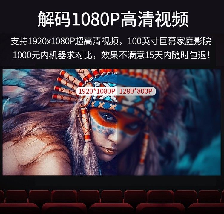 【重磅新品】2022新款超高清小型手机 易接投影机