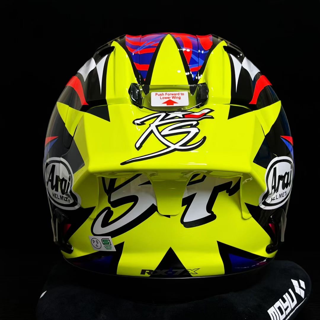 适用于Arai rx7x 史云慈30周年彩绘大尾翼rx7x黑茶镜片 - 图1