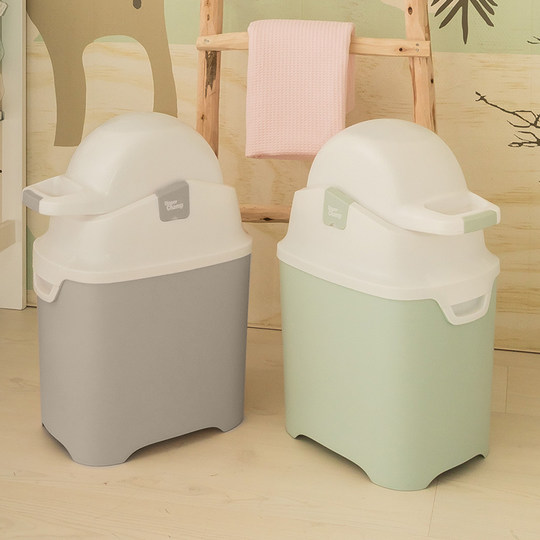 荷兰进口DiaperChamp婴儿尿布桶防臭密封垃圾桶-手翻款小码