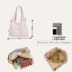 YZ original ins simple commuter tote bag female niche design lazy style shoulder bag female college student class bag