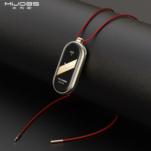 适用小米手环10/9/8项链绳吊坠配件表带nfc挂绳挂件配饰吊绳智能挂坠连接器挂脖子链条链子女腕带diy手链卡扣 - 图0