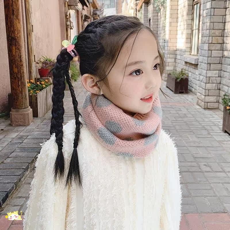 秋冬季棉麻可爱婴幼儿宝宝防风围脖 考味佳佳拓围巾