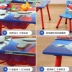 Bộ bàn ghế trẻ em đa chức năng với túi lưới dày mẫu giáo bé đồ chơi bàn trò chơi viết bàn vuông nhà - Phòng trẻ em / Bàn ghế
