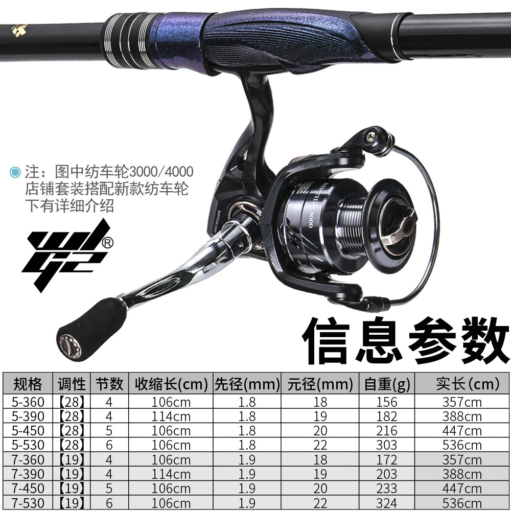 矶钓竿碳素超轻超硬矶竿长节远投滑漂专用大导环进口碳素鱼杆套装,淘宝优惠券,粉丝福利购,淘宝优惠卷