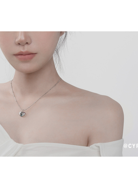 CYPHER简约爱心项链女多巴胺撞色小心机小众百搭甜酷少女感配饰品
