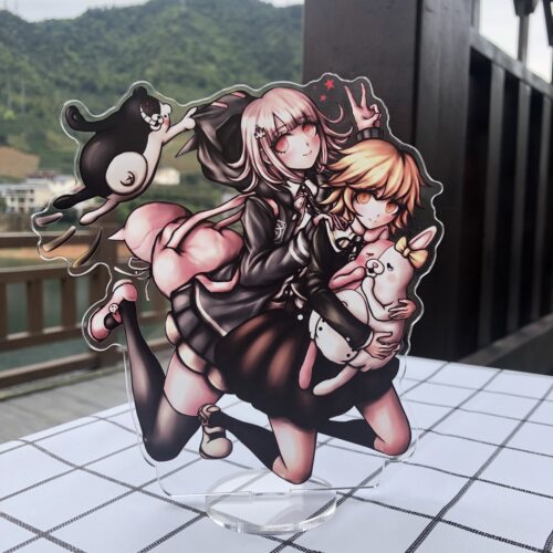 弹丸论破之希望的学园周边黑白熊东条斩美七海千秋立牌亚克力摆件 - 图0