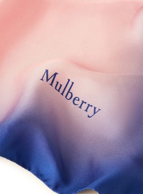 Mulberry新品柔软镶边方巾丝巾