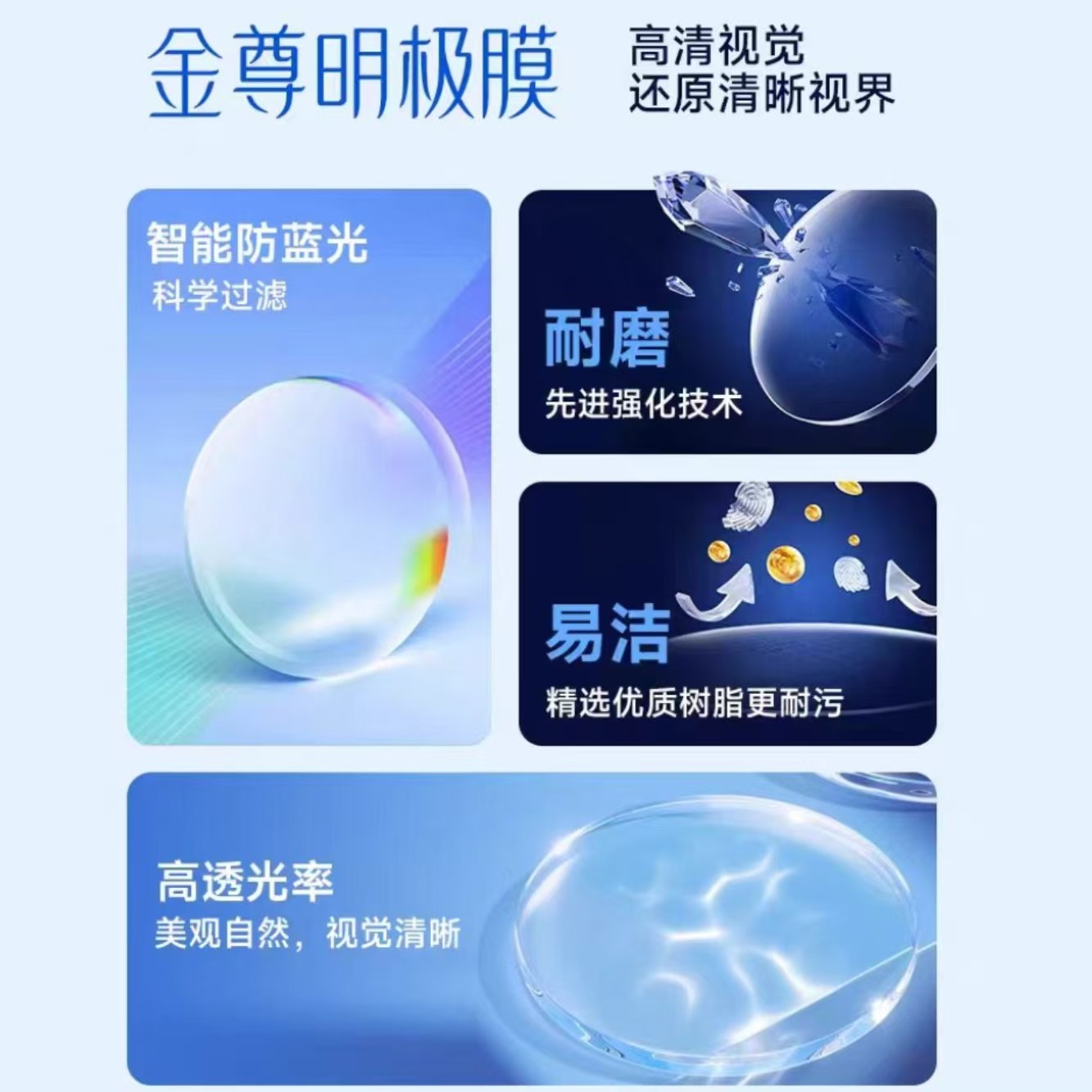 大明金尊膜鎏金膜黄金膜超薄高度近视1.74散光耐磨可配眼镜片1.67,淘宝优惠券,粉丝福利购,淘宝优惠卷