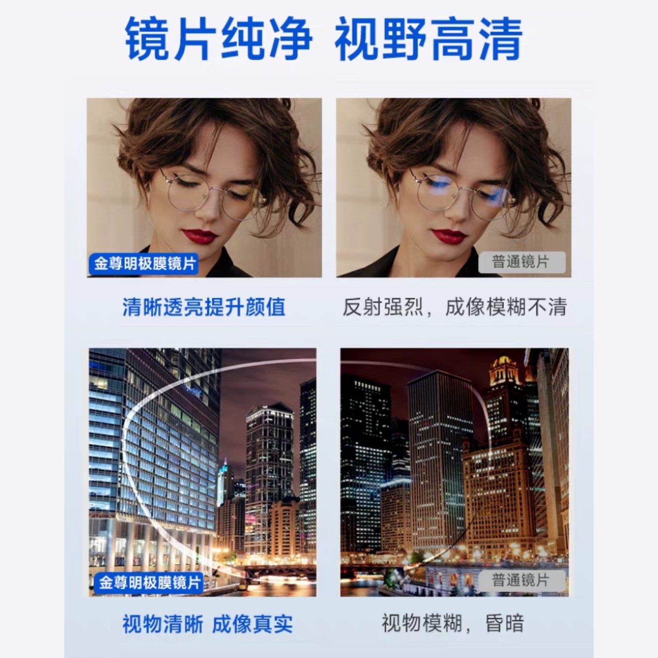 大明金尊膜鎏金膜黄金膜超薄高度近视1.74散光耐磨可配眼镜片1.67,淘宝优惠券,粉丝福利购,淘宝优惠卷
