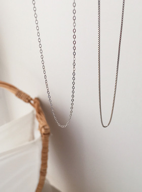 基础款裸链925银项链女chic简约气质ins风韩版个性潮网红锁骨链