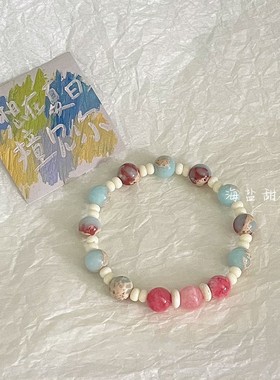 小清新甜美串珠手链女新款潮小众时尚设计少女心闺蜜情侣手饰品