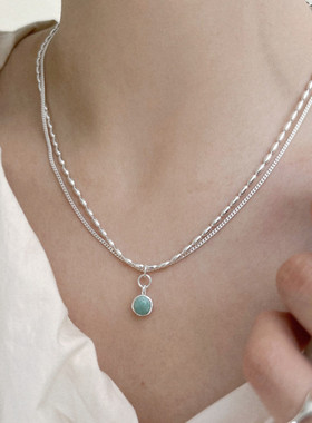 S925银项链圆形女小众设计