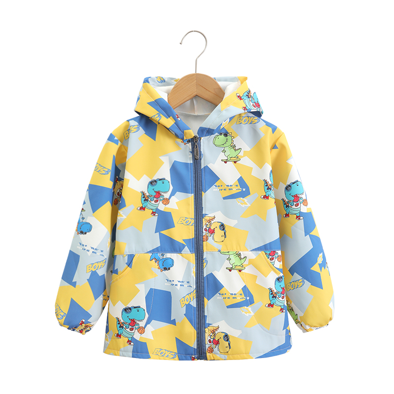 Positive dressing coat, children's smock, autumn and winter waterproof bib, baby eating clothes, boys and girls, anti-dirty reverse dressing