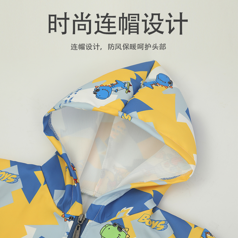 Positive dressing coat, children's smock, autumn and winter waterproof bib, baby eating clothes, boys and girls, anti-dirty reverse dressing