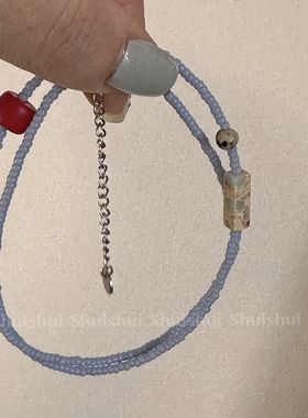 仙丽丝个性小众串珠项链简约极细