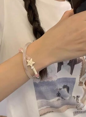 蜜桃茶不撞款少女手镯