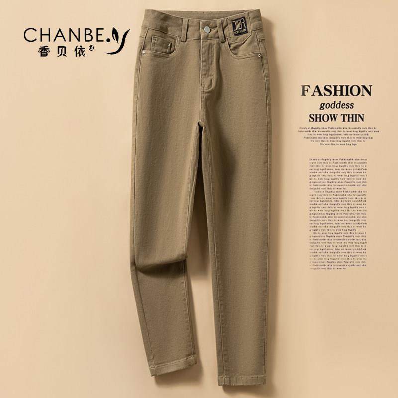 高档纯棉柔软米白休闲裤女哈伦裤春夏新款高腰宽松显瘦小脚直筒裤,淘宝优惠券,粉丝福利购,淘宝优惠卷