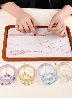 【文创天然水晶手链】新年礼物