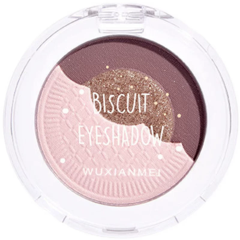 Компактная тени для век, матовый влагостойкий праймер, три цвета, интернет-знаменитость